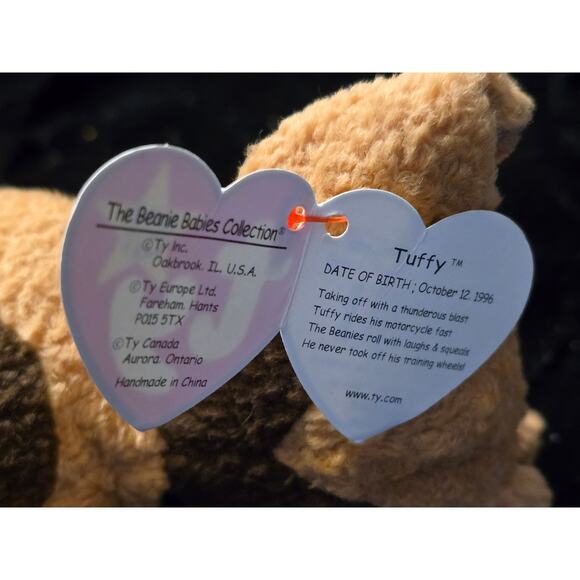 Ty beanie Baby Set of 4 Goatee, Tuffy, Slippery, and Knuckles. EUC - Picture 14 of 16